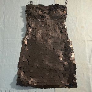 Sequins bustier dress